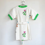 Cute Elephant Printed Cotton Waffle Bathrobe for Kids - image 14