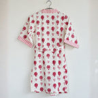 Kids Cotton Waffle Bathrobe – Pink Hearts & Lollipop Print | Pink Lemon - image 35