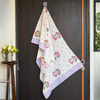 Rainbow & Purple Star Printed Cotton Waffle Bathrobe for Kids - image 21