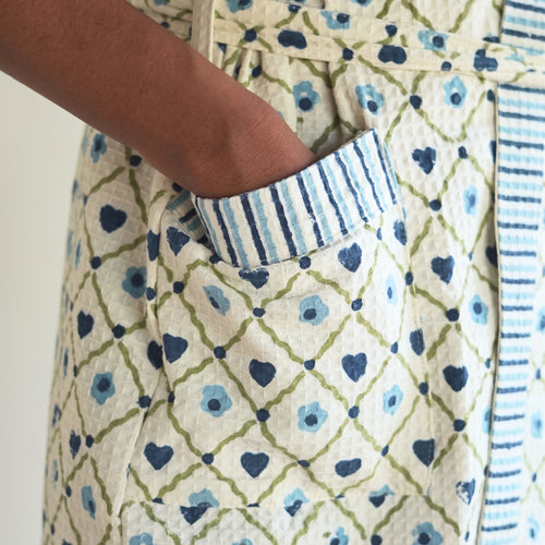 Blue Heart Print Bathrobe for Teenagers – Teen & Tall by Pink Lemon - image 49